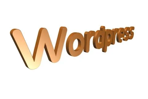 Programming Term - Wordpress  -  3D image Stock Illustration