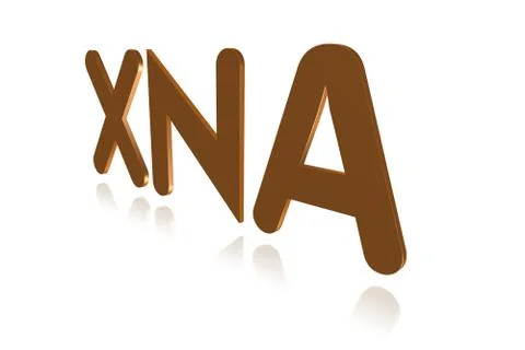 Programming Term - XNA -  3D image Stock Illustration
