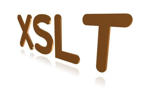 Programming Term - XSLT  - eXtensible Stylesheet Language Transformations Illustrazione stock