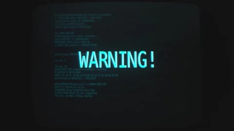 Programming text in display in monitor of a computer. Flickering. Stock Footage 312099383