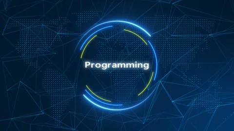 Programming Text Effect Technology Background Stock Footage 262598853
