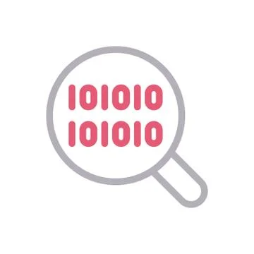 Programming thin line colour icon Stockillustratie