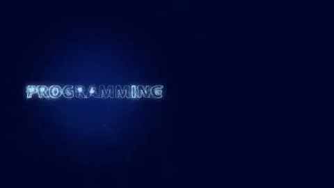 Programming title with plexus effect. Connected lines with dots. Lines title Stock Footage 170522249