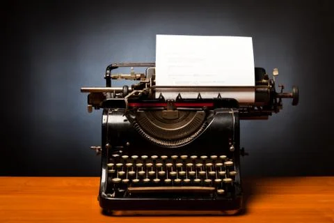 Programming On A Typewriter Stock-Fotos