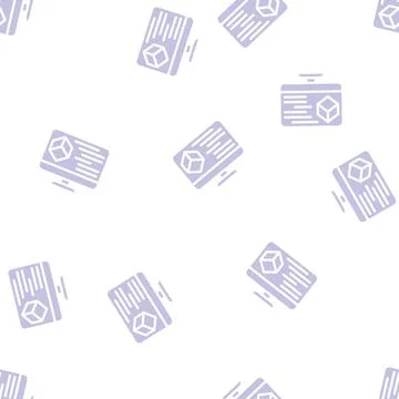 Programming vr glyph vector seamless pattern flat Stock Illustration