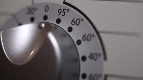 Programming a washing machine by choosing the temperature Video stock 42700127