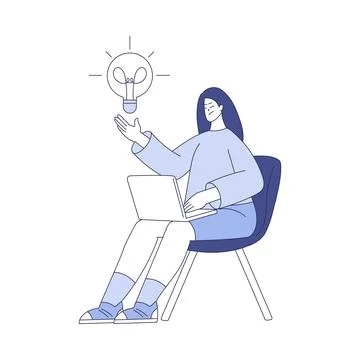 Programming with Woman Character Working on Web Application Development Vector 스톡 일러스트