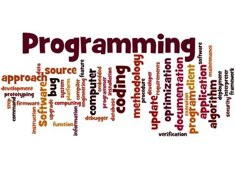 Programming, word cloud concept Stock Illustration