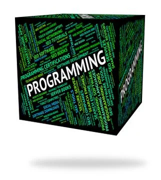 Programming Word Indicates Software Development And System Stock Illustration