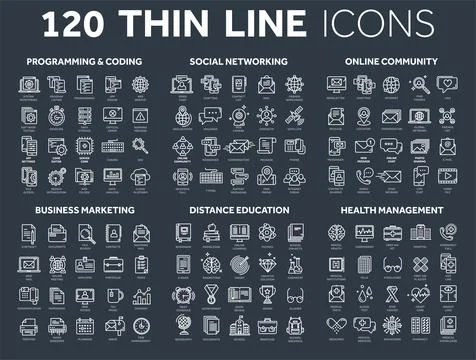 Programming,coding. Data management. Social network, computing. Information Stock Illustration