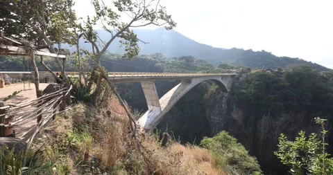 Progreso Bridge near San Sebastian, Puerto Vallarta, Mexico. 2nd angle. Stock Footage 189739114