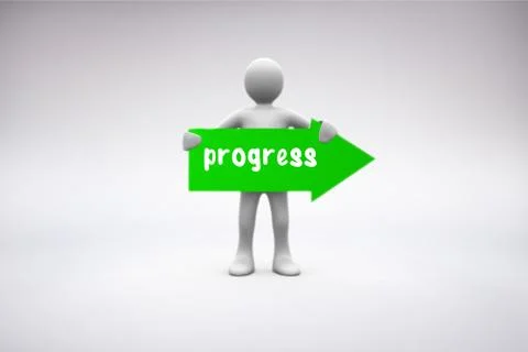 Progress against grey background イラスト素材