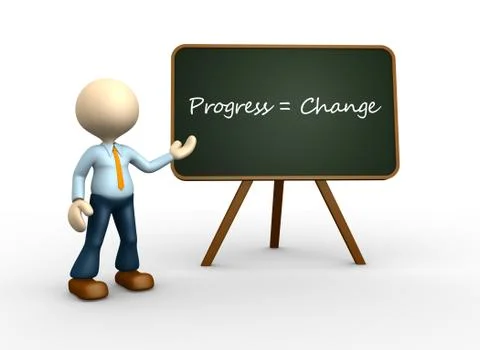 Progress and change Stock Illustration