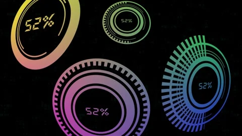 Progress and Loading bar set icon animation. Stock Footage 286142946