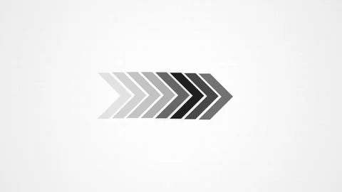 Progress Animated Arrow Sequence with Light to Dark Grey Gradient Transitio.. Видео 347299254