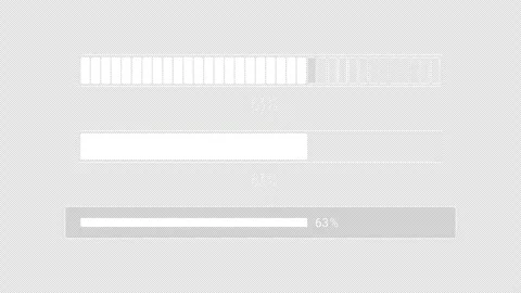 Progress bar. 3 options Stock Footage 247121919