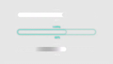 Progress bar. 3 options Stock Footage 247121989