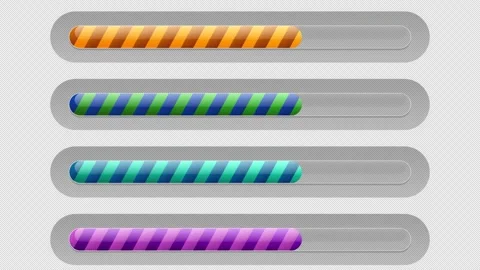 Progress bar. 4 options Stock Footage 247133666