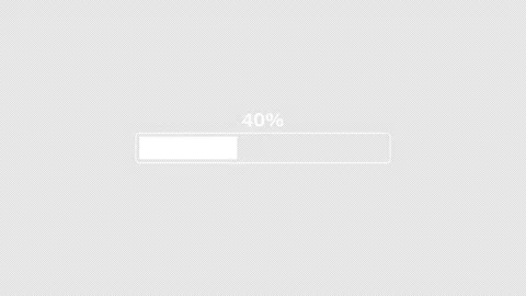 Progress bar animation from 0 to 100% with alpha channel. Stock Footage 293142731