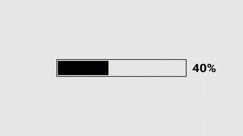 Progress bar animation from 0 to 100% with alpha channel. Stock Footage 293142795