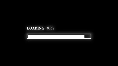 Progress bar animation with alpha channel, white loading bar animate on a w.. Stock Footage 307420248