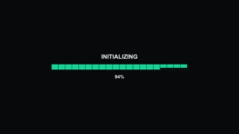 Progress bar animation displaying video processing status for editing softwar Stock Footage 325885651