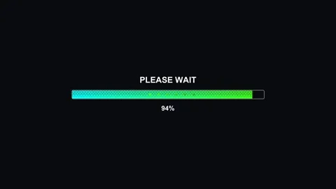 Progress bar animation on a hexagon grid with dynamic color change and load.. Stock Footage 326935198