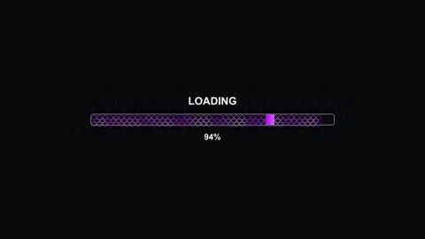 Progress bar animation with hexagons and grid pattern showing loading proce.. Stock Footage 326937005
