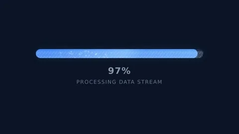 Progress Bar Animation Motion in Digital Interface. Stock Footage 336611383