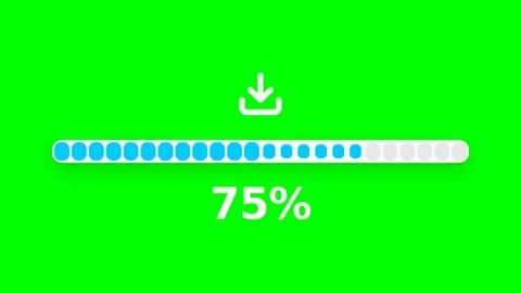 Progress Bar Animation Motion in Digital User Interface. Vídeo Stock 336611790