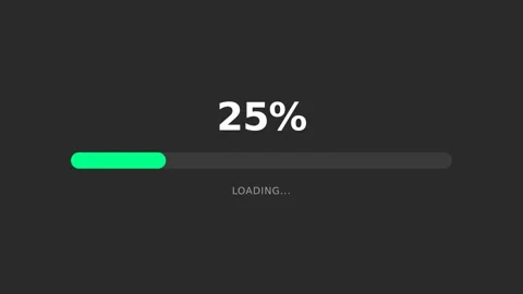 Progress Bar Animation Motion in Loading Screen. 動画素材 336611103