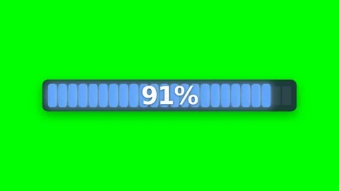 Progress Bar Animation Motion with Varying Loading Percentages. Stock-Footage 336611948