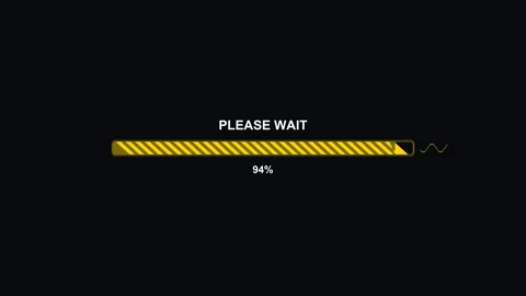 Progress bar animation for a science fiction interface showing a loading pr.. Video stock 326692309