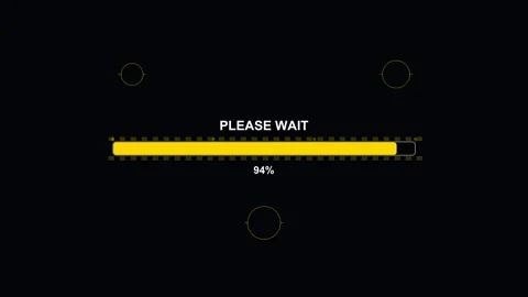 Progress bar animation in a science fiction style for user interface feedba.. Stock Footage 326693052