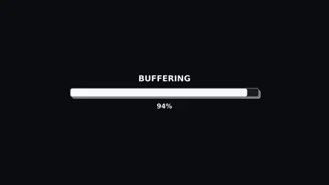 Progress bar animation showing buffering status for video production cutter.. Stock Footage 325335202