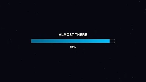 Progress bar animation showing completion status for video cutting or video.. Stock Footage 325885880