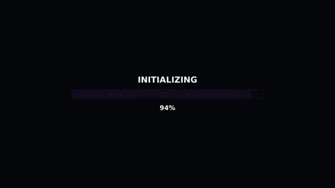 Progress bar animation showing initialization for video production tool in .. Stock Footage 325335315