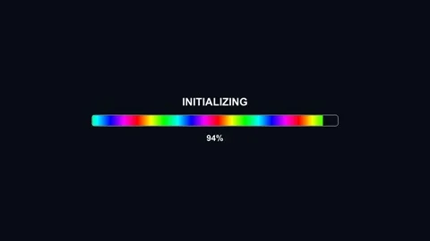 Progress bar animation showing initializing status for video cutter applicati 動画素材 325885909
