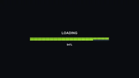 Progress bar animation showing loading process with completed status at 100.. Stock Footage 325750047