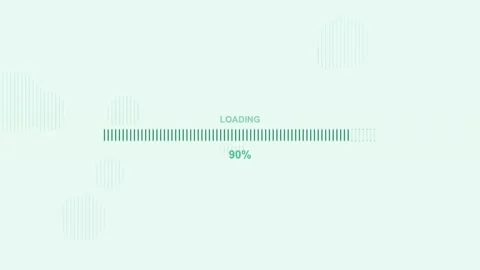 Progress bar animation showing loading status at 100 percent indicating com.. Stock Footage 328273789
