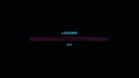 Progress bar animation shows loading process for video creator or streamer .. Video stock 325767010