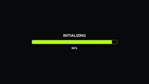 Progress bar animation shows loading process for video editing tool during .. Stock Footage 325885558