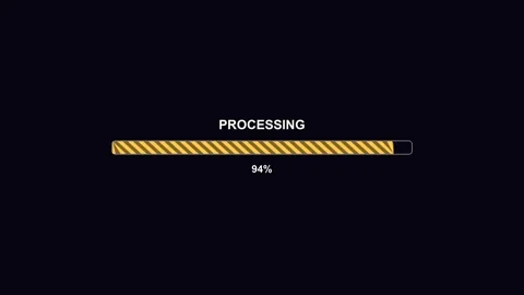 Progress bar animation shows video processing for editing task in digital s.. Stock Footage 325885718