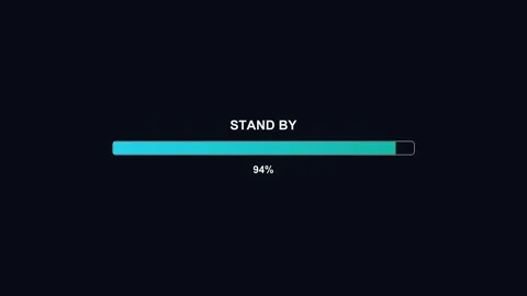 Progress bar animation shows video cutter process completing with loading s.. Video stock 325885901