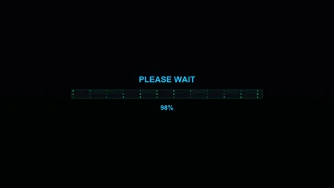 Progress bar animation for streamer or video creator during content loading.. Stock Footage 325767127