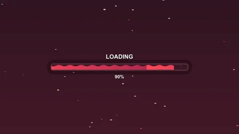 Progress bar animation for video creators showing loading status and engagement Vídeos de archivo 326398828