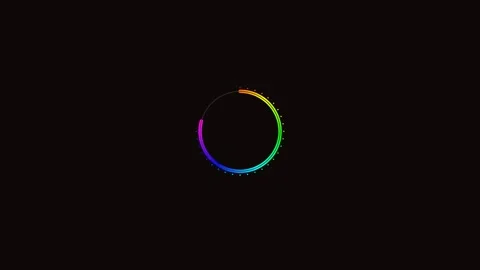 Progress bar animation for video cutter showing loading process with colorf.. Stock Footage 324798062