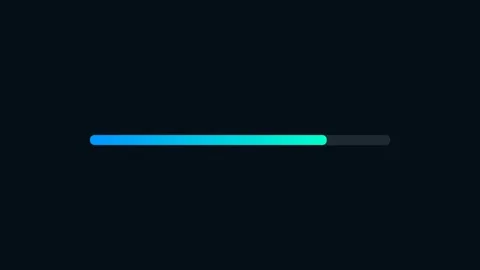 Progress bar animation for video cutter showing loading status during file .. Stock Footage 324798113