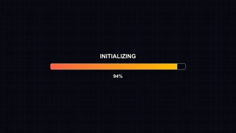 Progress bar animation for video cutter showing initializing process and co.. Video stock 325885871