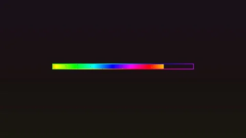 Progress bar animation for video editing tool during file conversion process Stock Footage 324798110